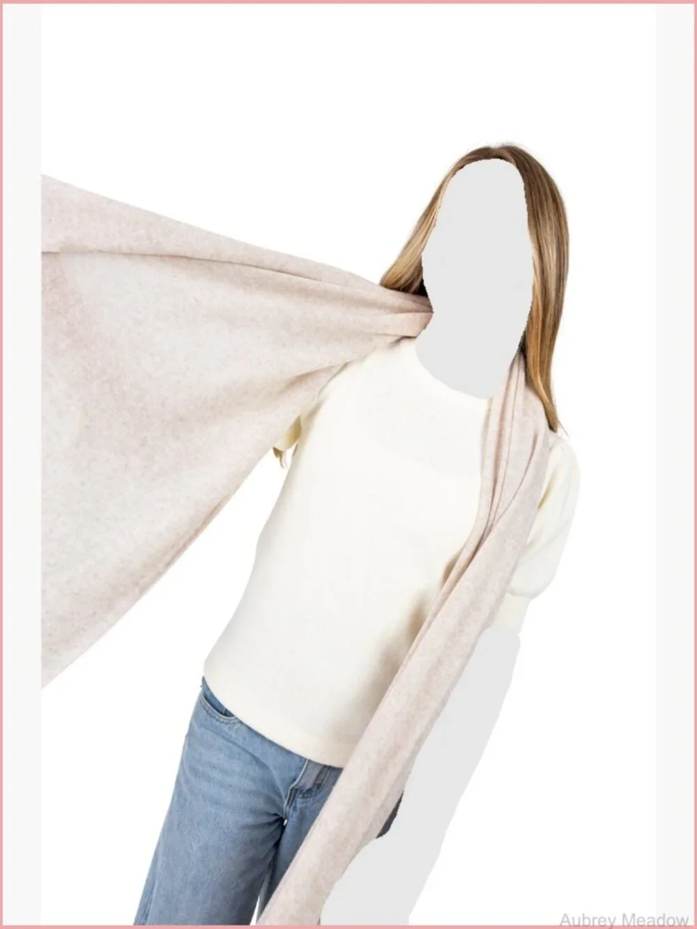 Luxury Knitted Cashmere Blend Wrap Shawl Pashmina Stole Travel Scarf